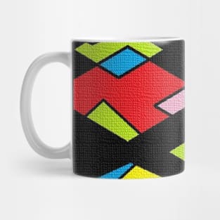 Black multicolor Mug